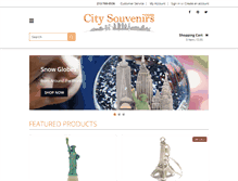 Tablet Screenshot of citysouvenirs.com